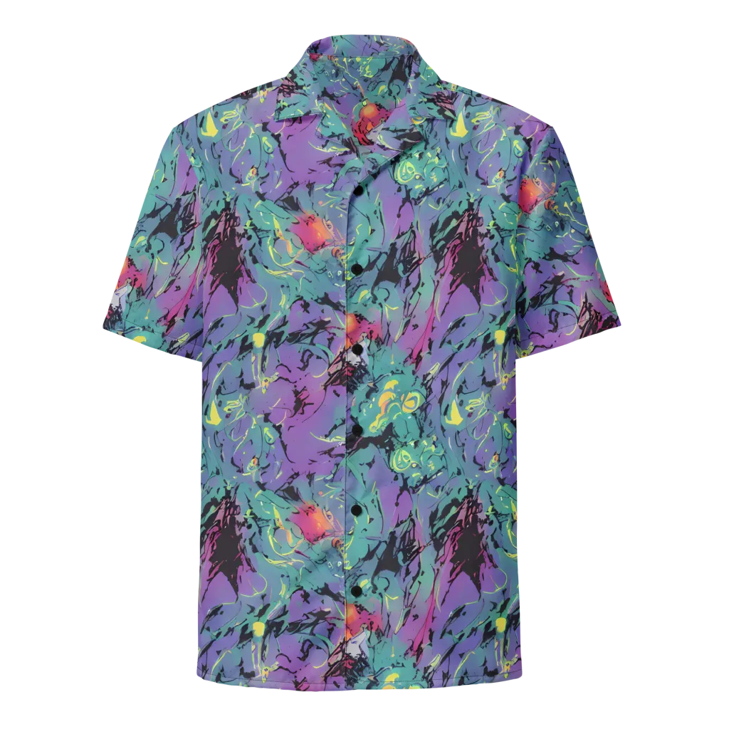 Dreamwave Flux on Button Shirt — Front
