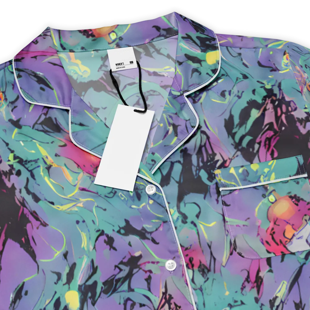 Dreamwave Flux on Women's Short Sleeve Pajama Top — Product details