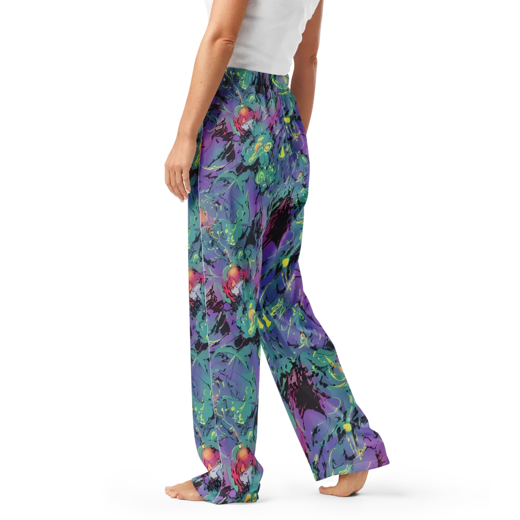 Dreamwave Flux on Women's Pajama Pants — Left