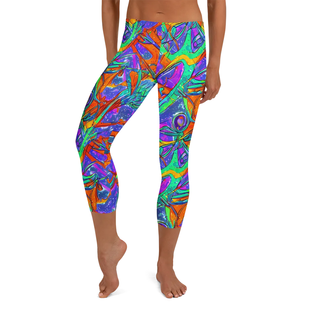 Hypercolor Splash on Capri Leggings — Front