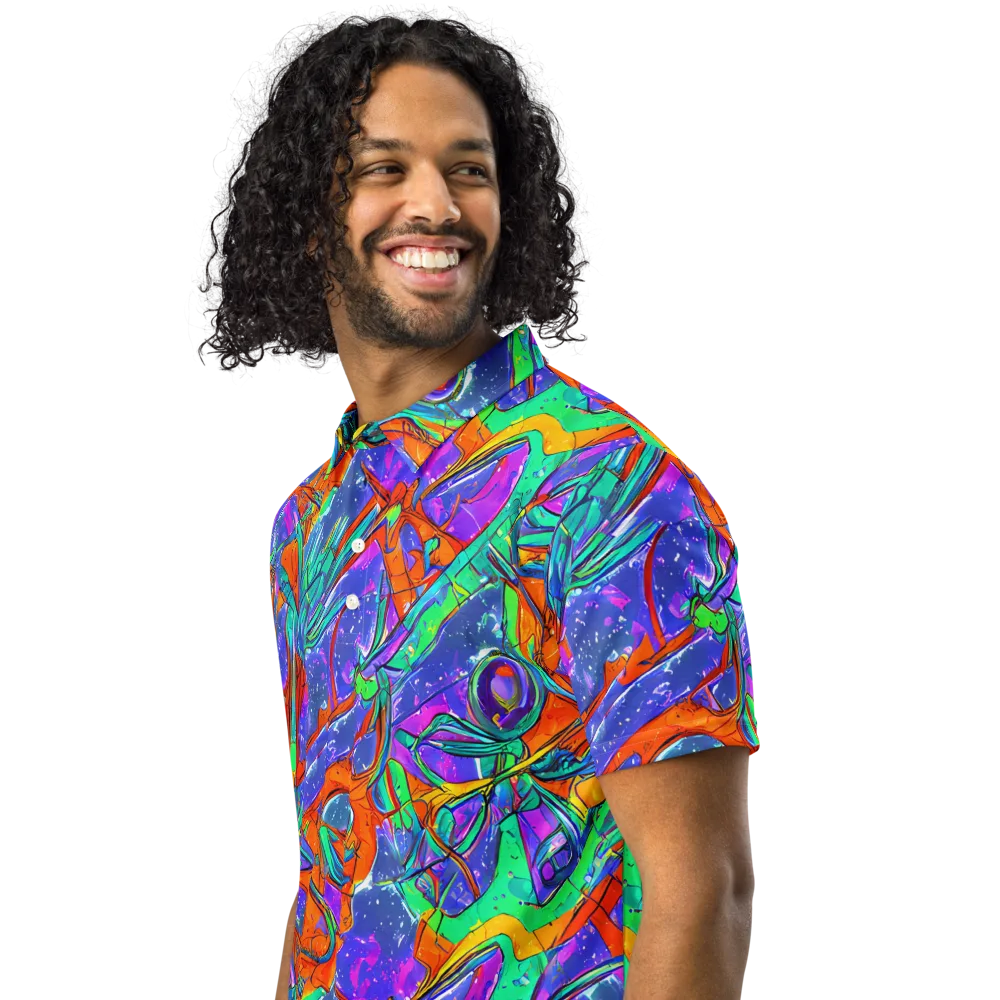 Hypercolor Splash on Men's Slim Fit Polo Shirt — Left Front