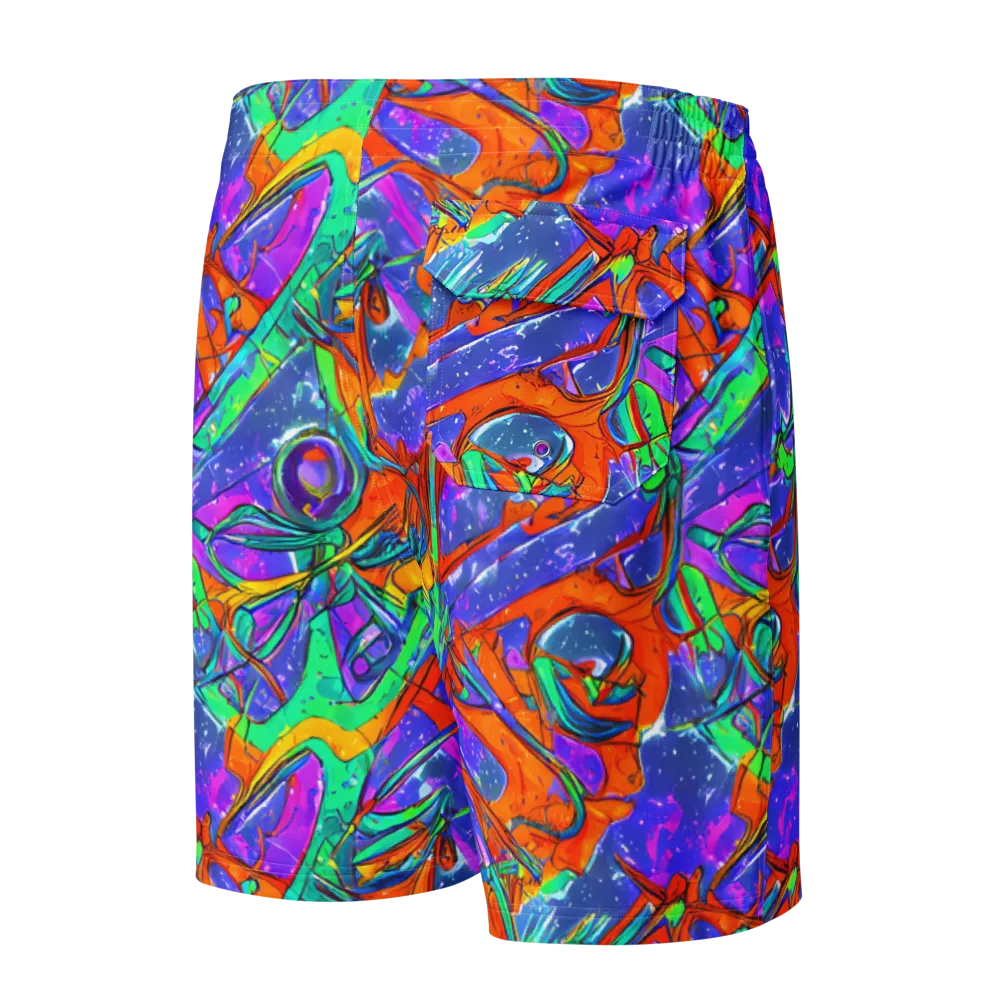 Hypercolor Splash on Men's Board Shorts — Back