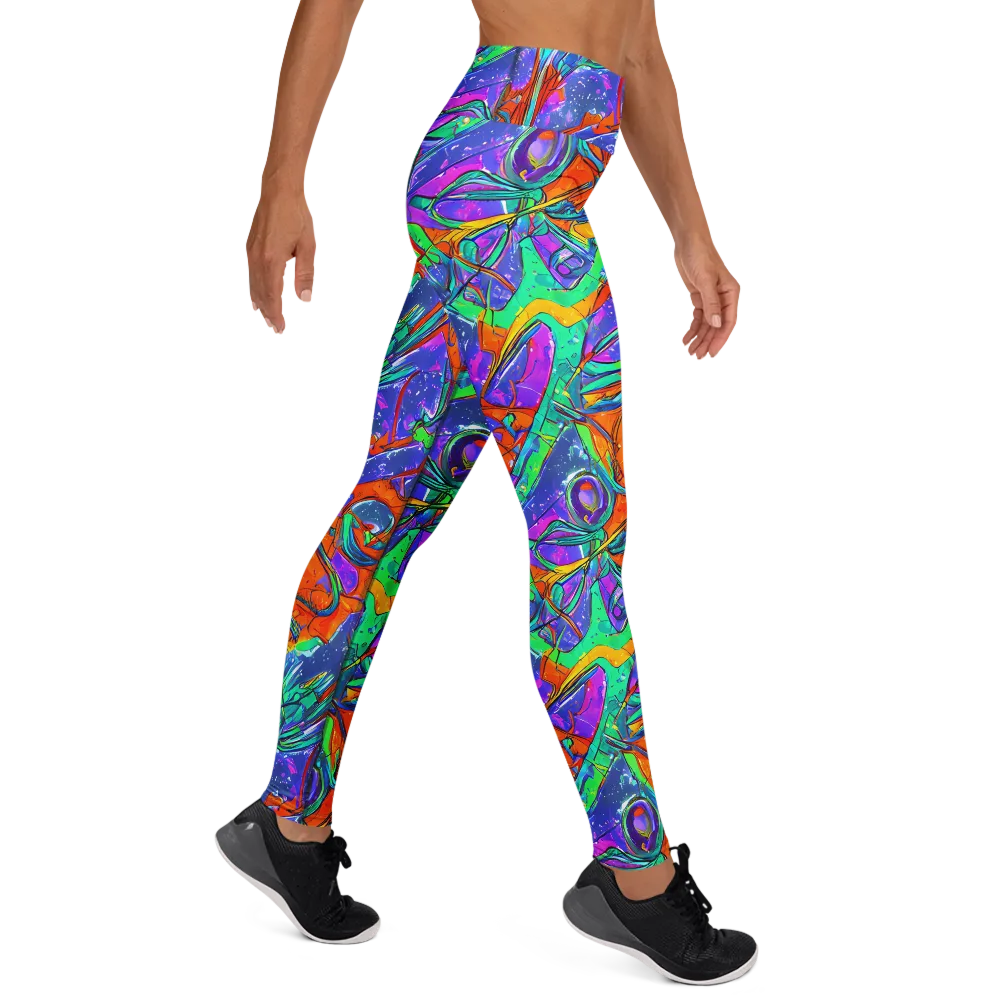 Hypercolor Splash on Yoga Leggings — Right