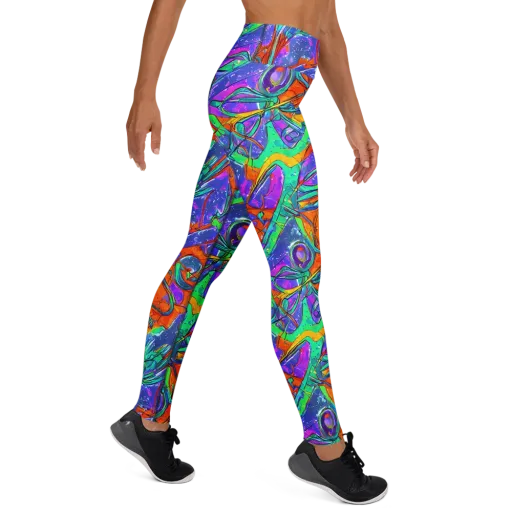 Hypercolor Splash on a Yoga Leggings
