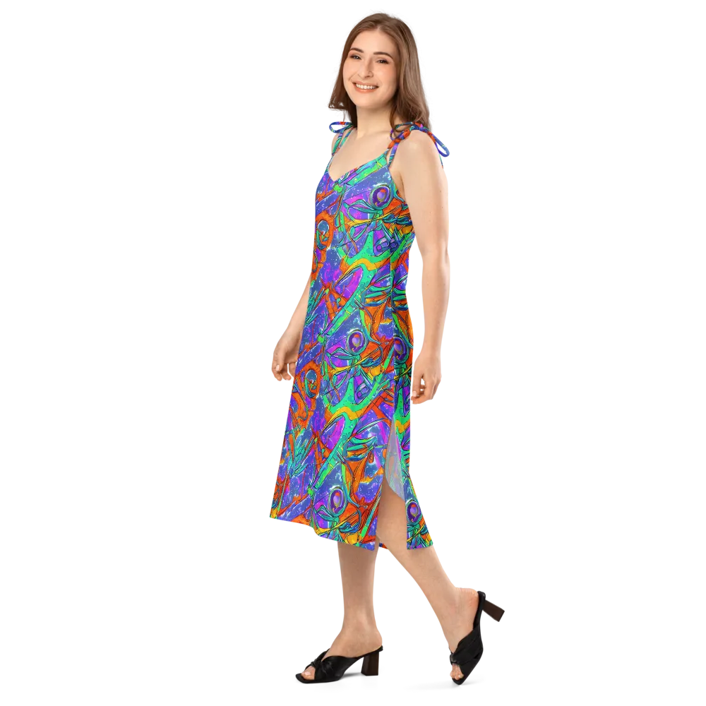 Hypercolor Splash on Slip Dress — Left Front