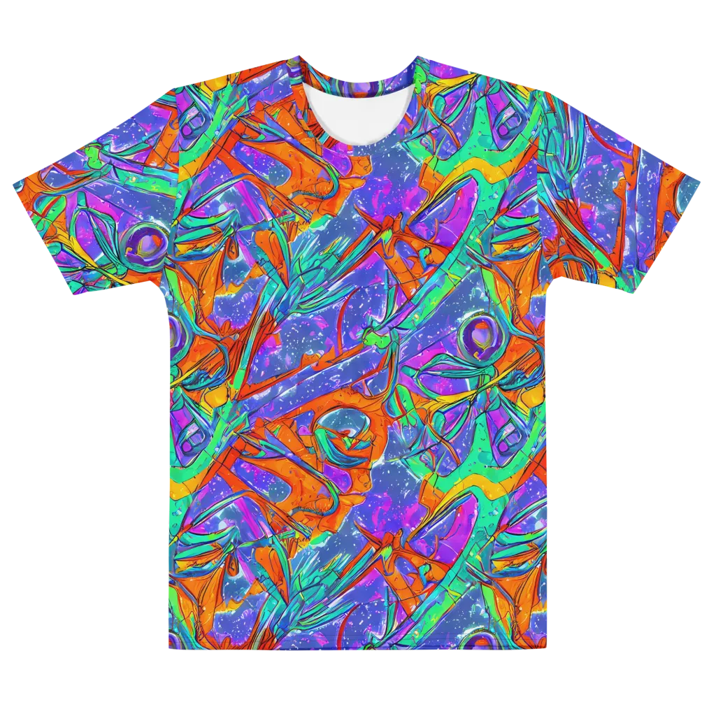 Hypercolor Splash on Men's Cotton Crew Neck T-Shirt — Front