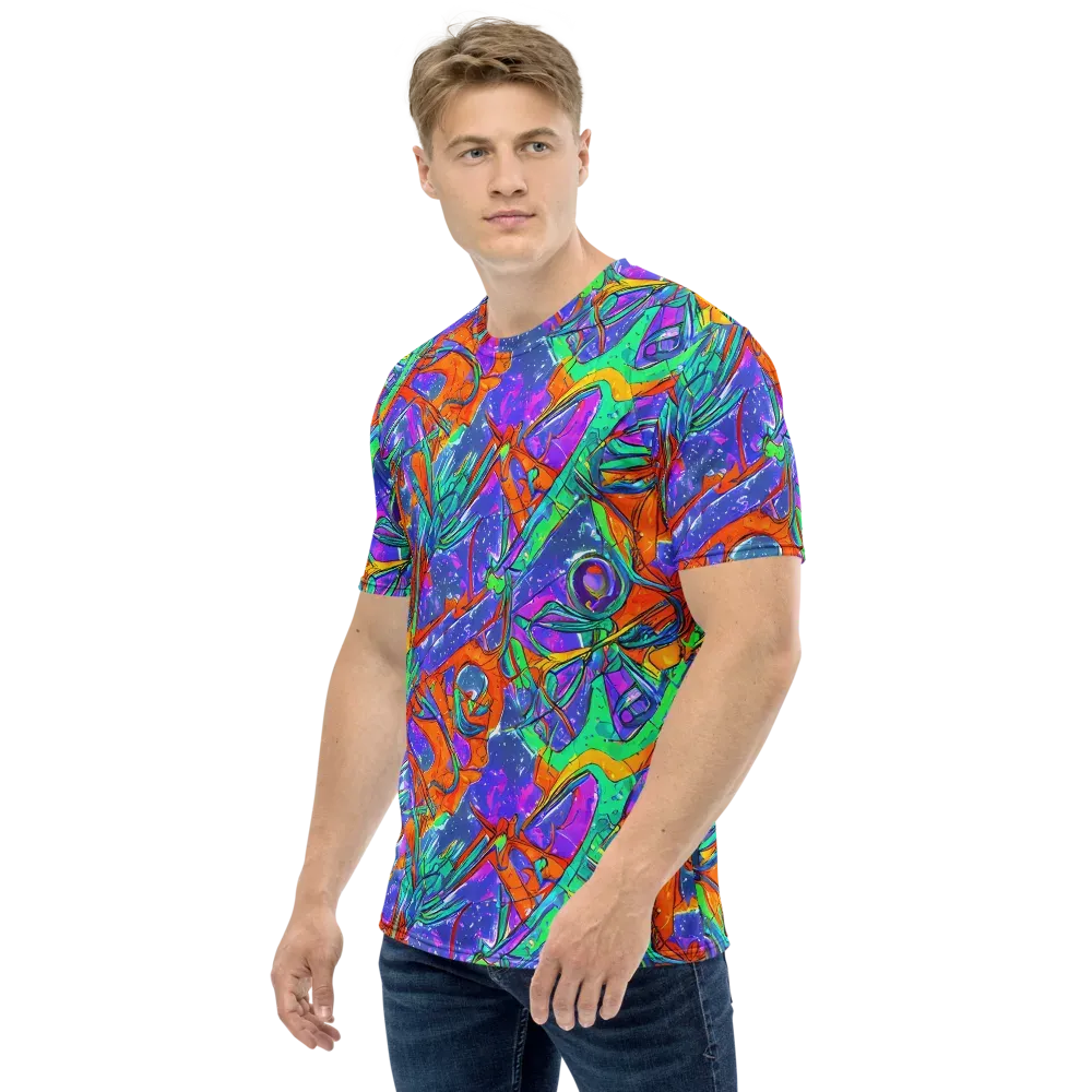 Hypercolor Splash on Men's Crew Neck T-Shirt — Left