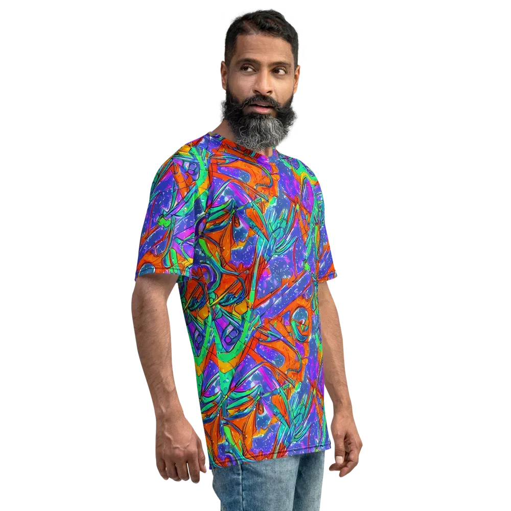 Hypercolor Splash on Men's Crew Neck T-Shirt — Right