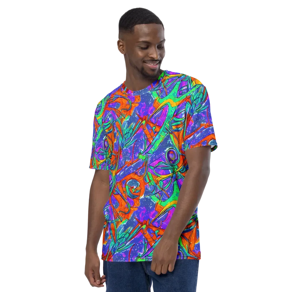 Hypercolor Splash on Men's Crew Neck T-Shirt — Left