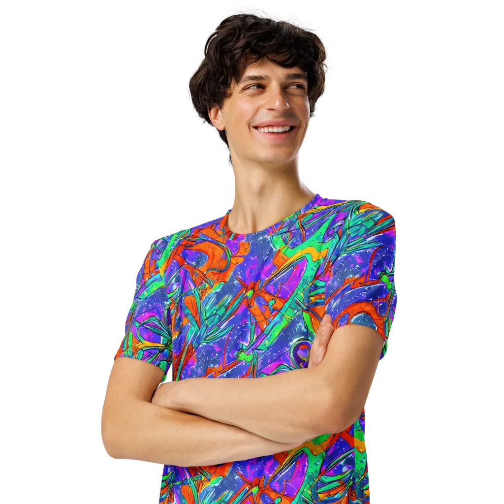 Hypercolor Splash on Men's Crew Neck T-Shirt — Left Front