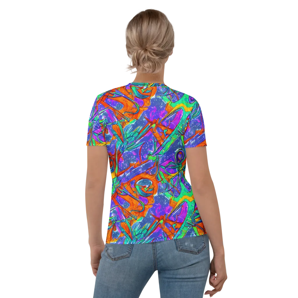 Hypercolor Splash on Women's Crew Neck T-Shirt — Back