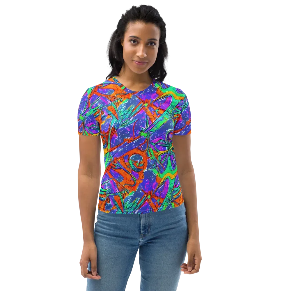 Hypercolor Splash on Women's Crew Neck T-Shirt — Front