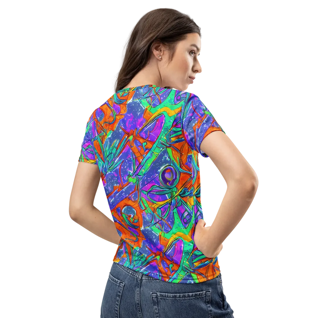 Hypercolor Splash on Women's Crew Neck T-Shirt — Back