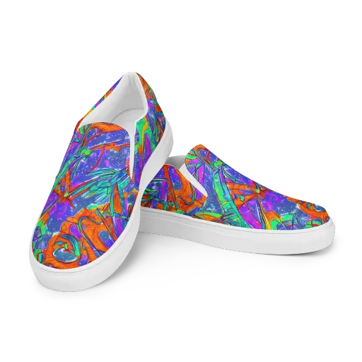 Hypercolor Splash on a Men's Slip-On Canvas Shoes