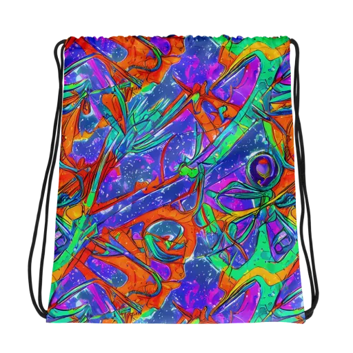 Hypercolor Splash on a Drawstring Bag