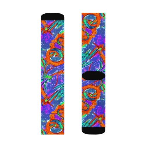 Hypercolor Splash on a Socks