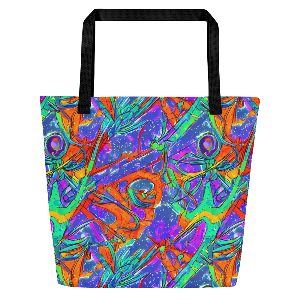 Hypercolor Splash on Large Tote Bag W/ Pocket — Front