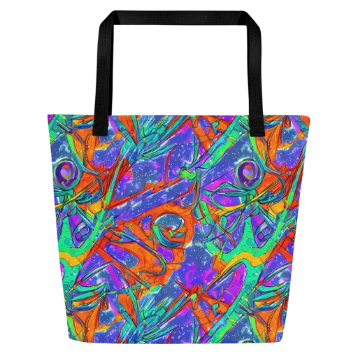 Hypercolor Splash on a Large Tote Bag W/ Pocket