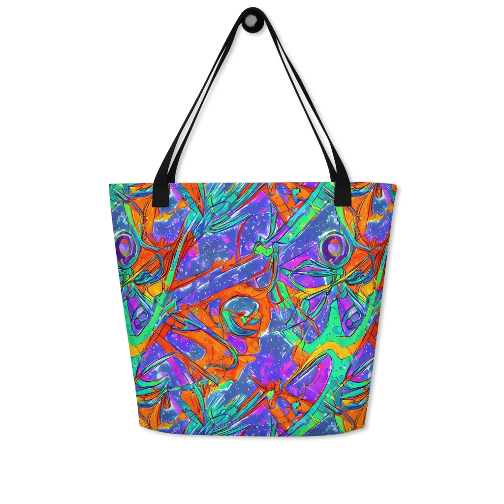 Hypercolor Splash on Large Tote Bag W/ Pocket — Front