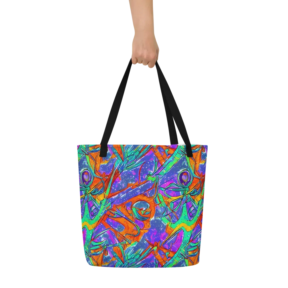 Hypercolor Splash on Large Tote Bag W/ Pocket — Front