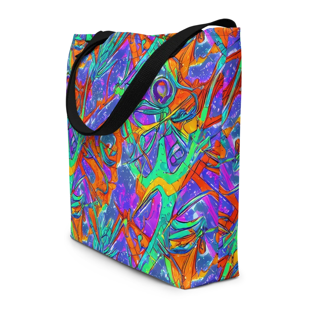 Hypercolor Splash on Large Tote Bag W/ Pocket — Front