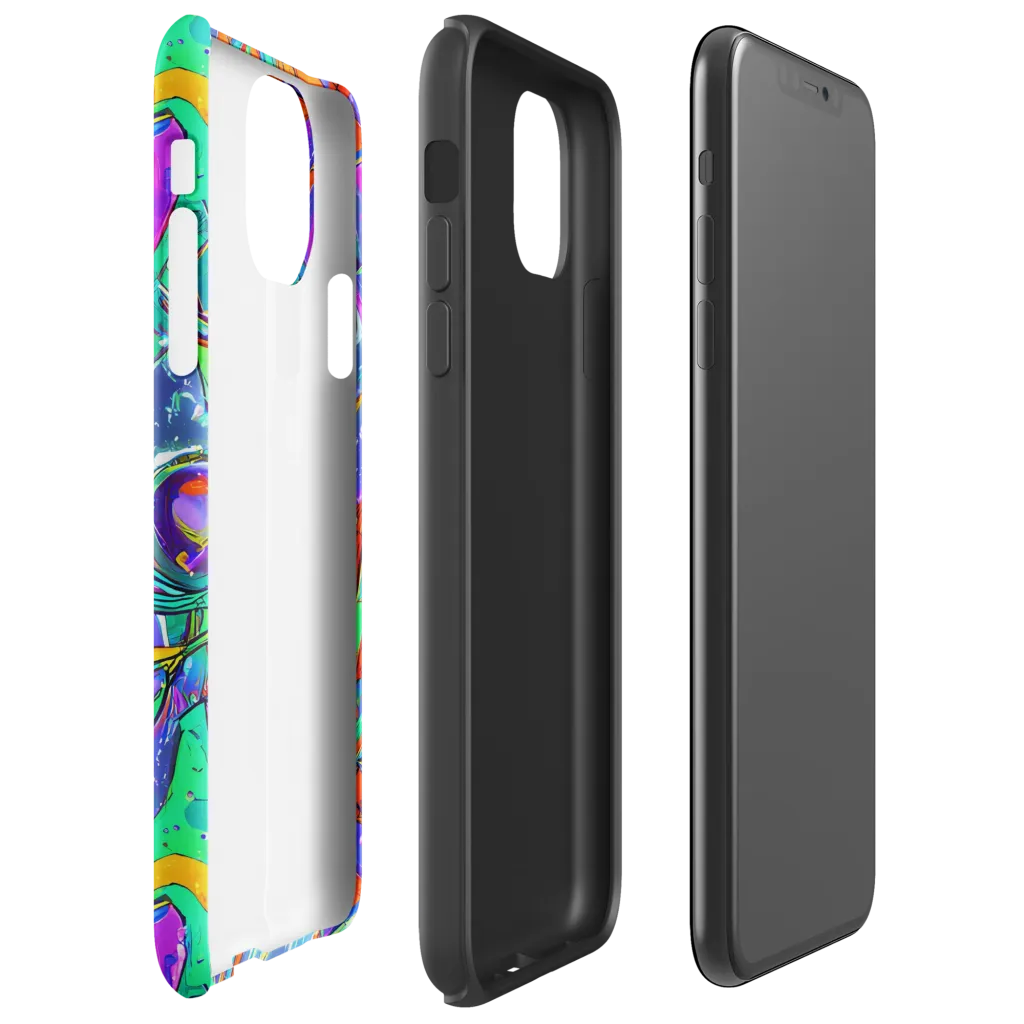 Hypercolor Splash on Tough Case for iPhone® — Right