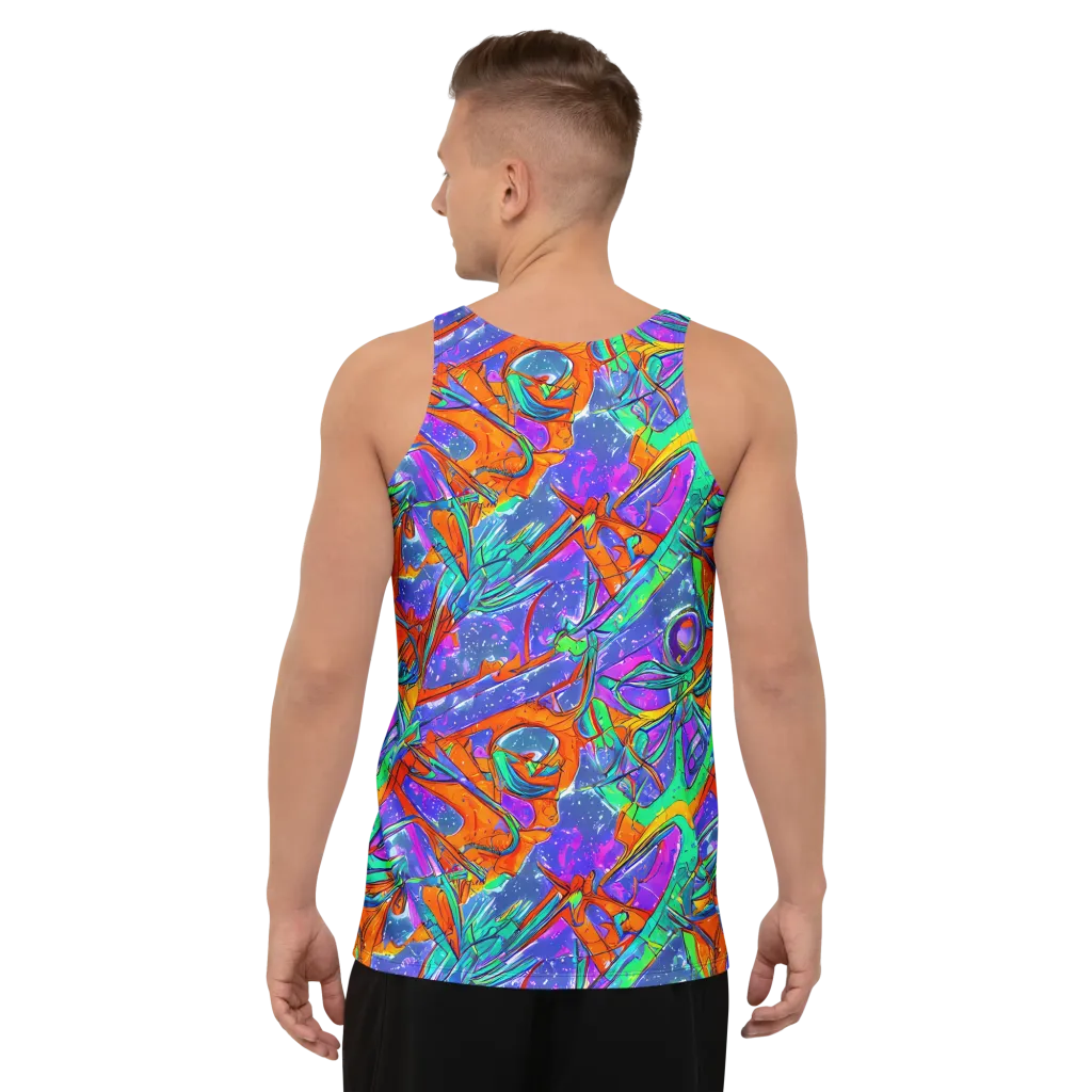 Hypercolor Splash on Men's Tank Top — Back