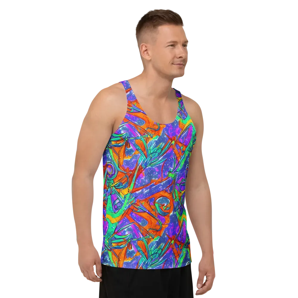 Hypercolor Splash on Men's Tank Top — Right Front