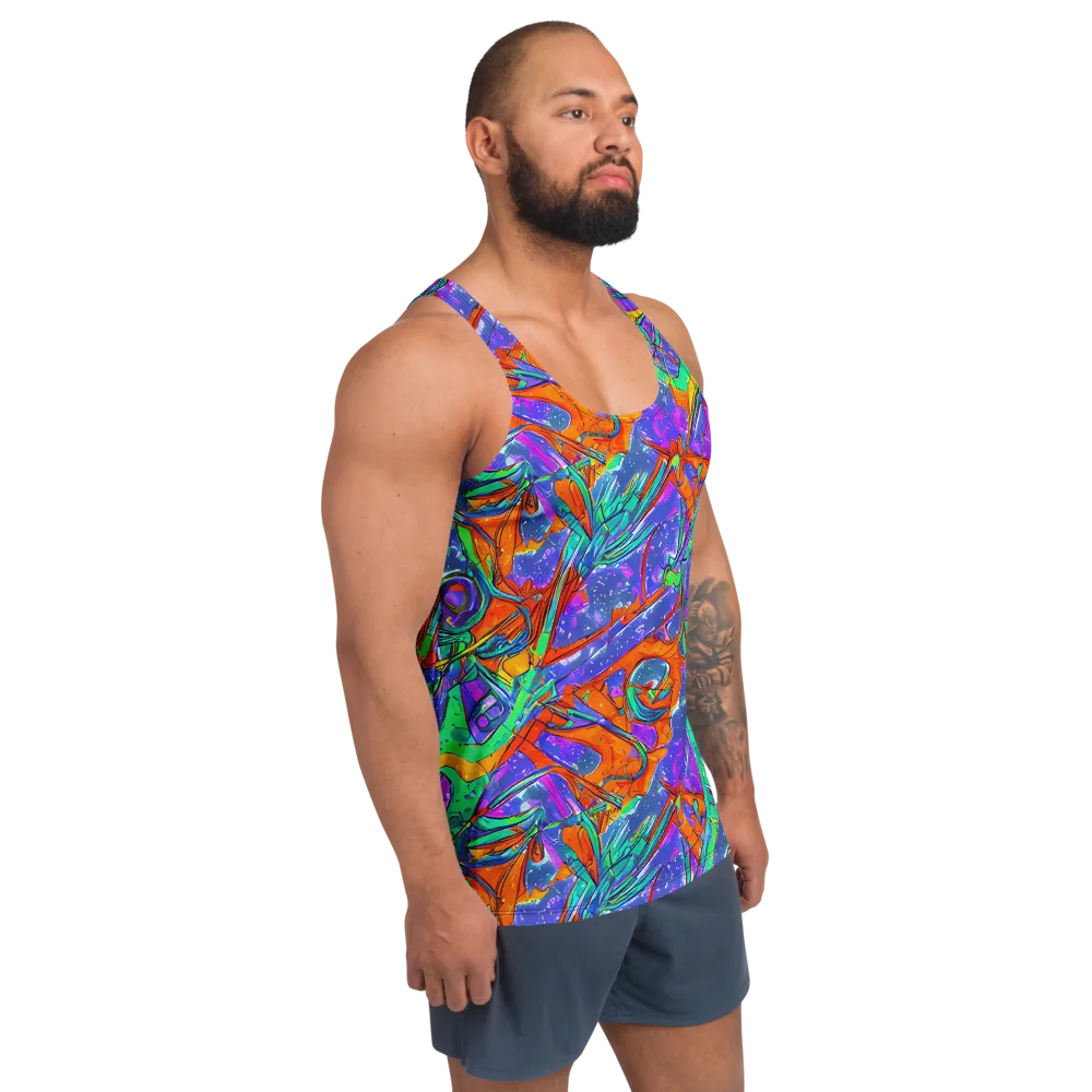 Hypercolor Splash on Men's Tank Top — Right Front