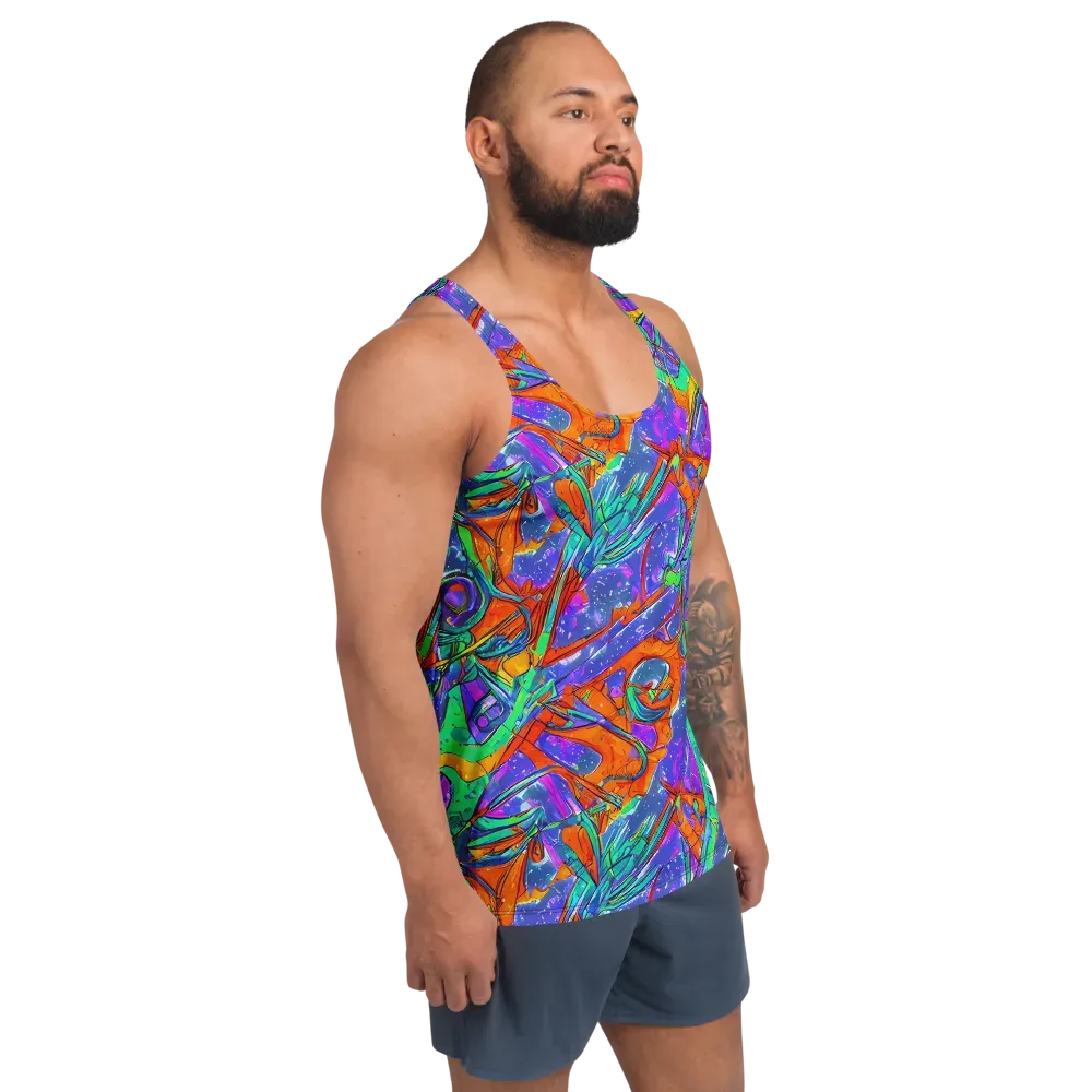 Hypercolor Splash on Men's Tank Top — Right Front