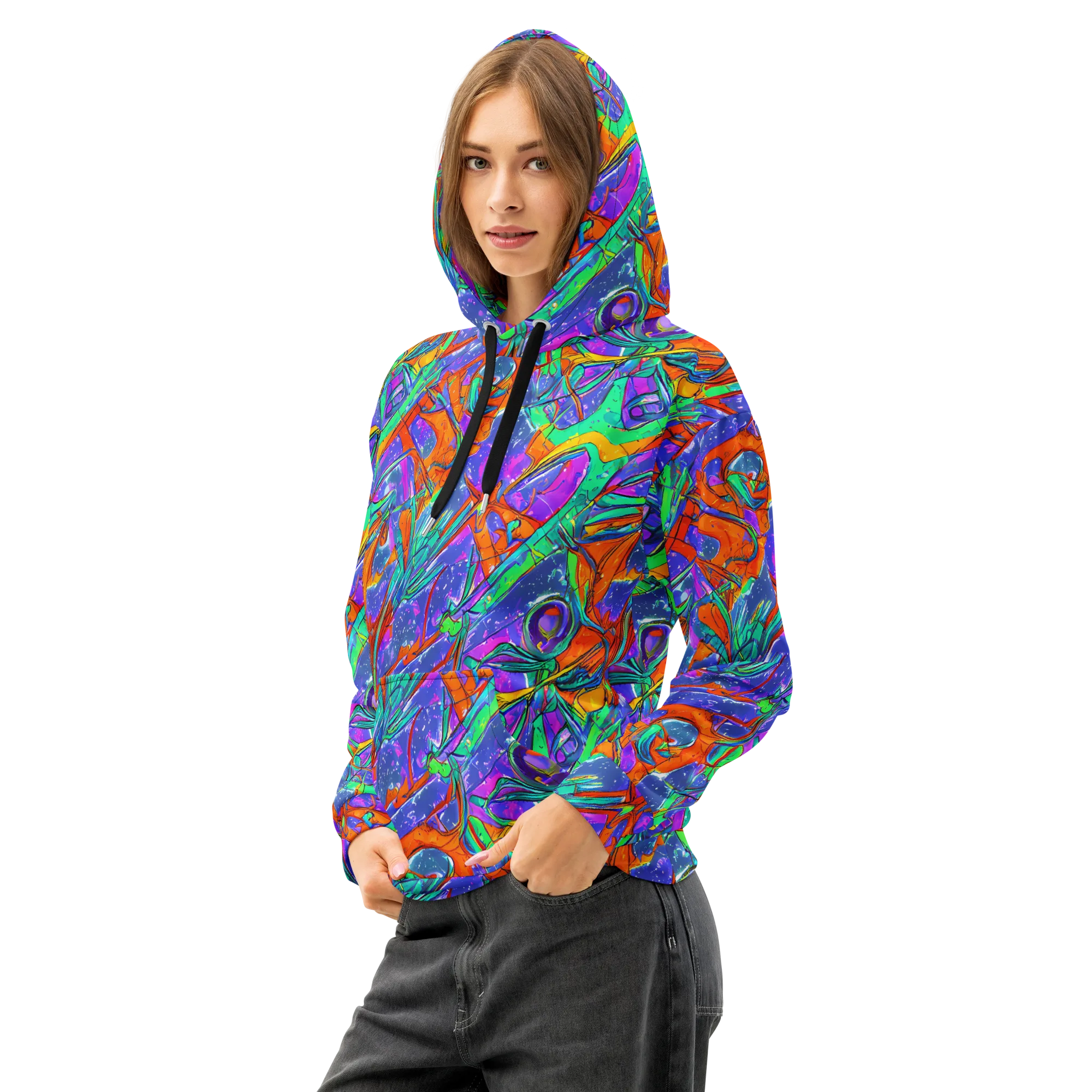 Hypercolor Splash on Cotton Hoodie — Left Front