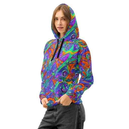 Hypercolor Splash on a Cotton Hoodie