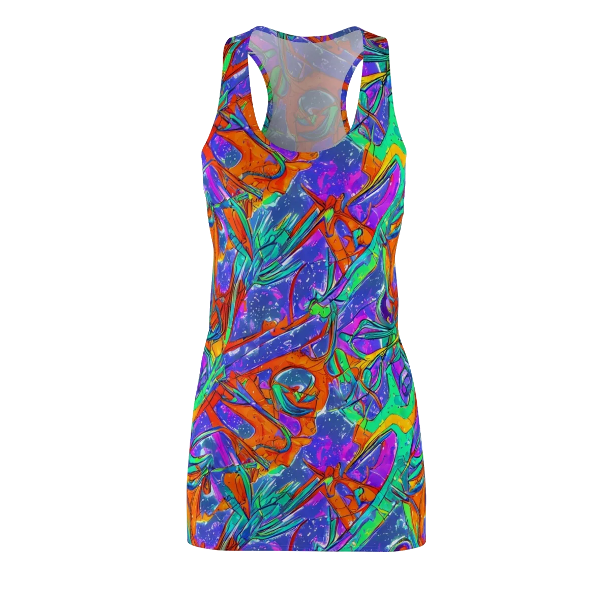 Hypercolor Splash on Racerback Dress — Front