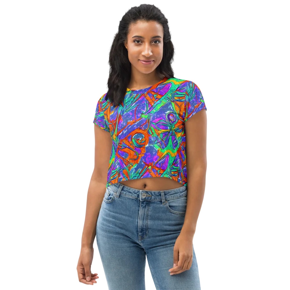 Hypercolor Splash on Crop Tee — Front