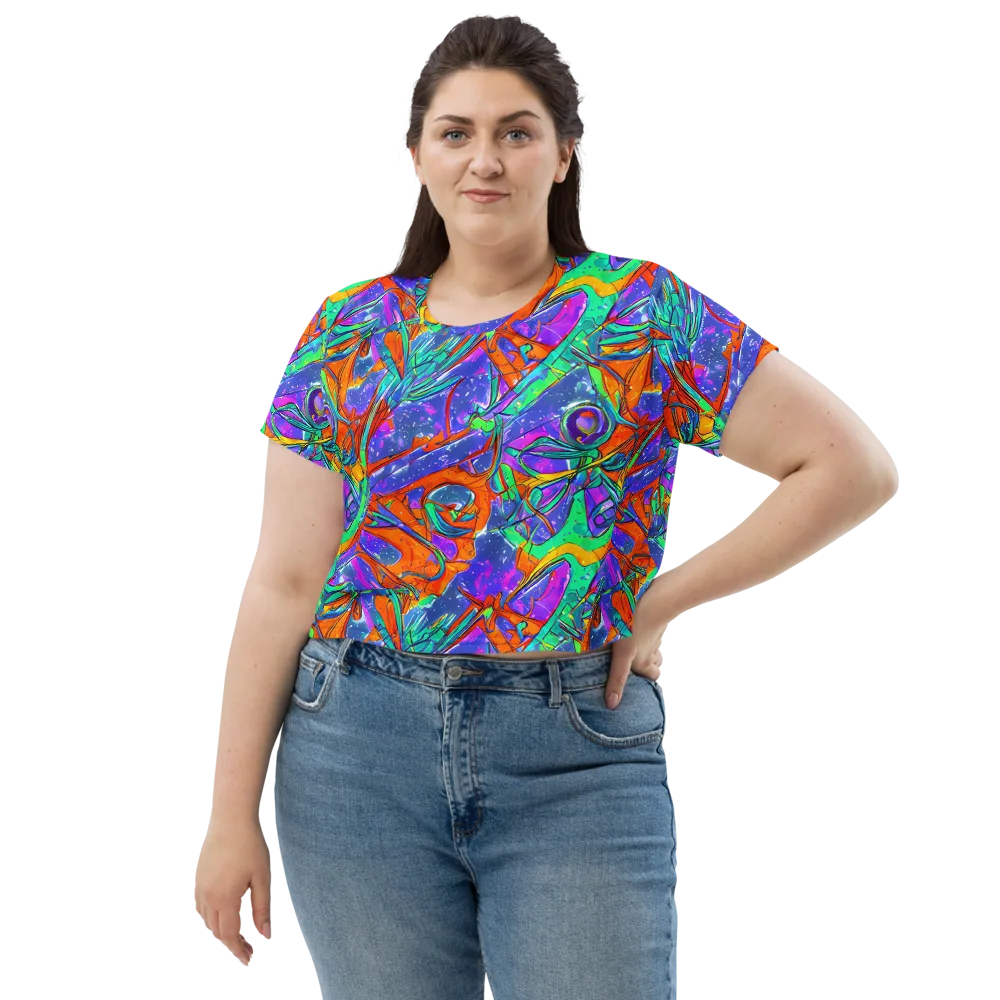 Hypercolor Splash on Crop Tee — Front
