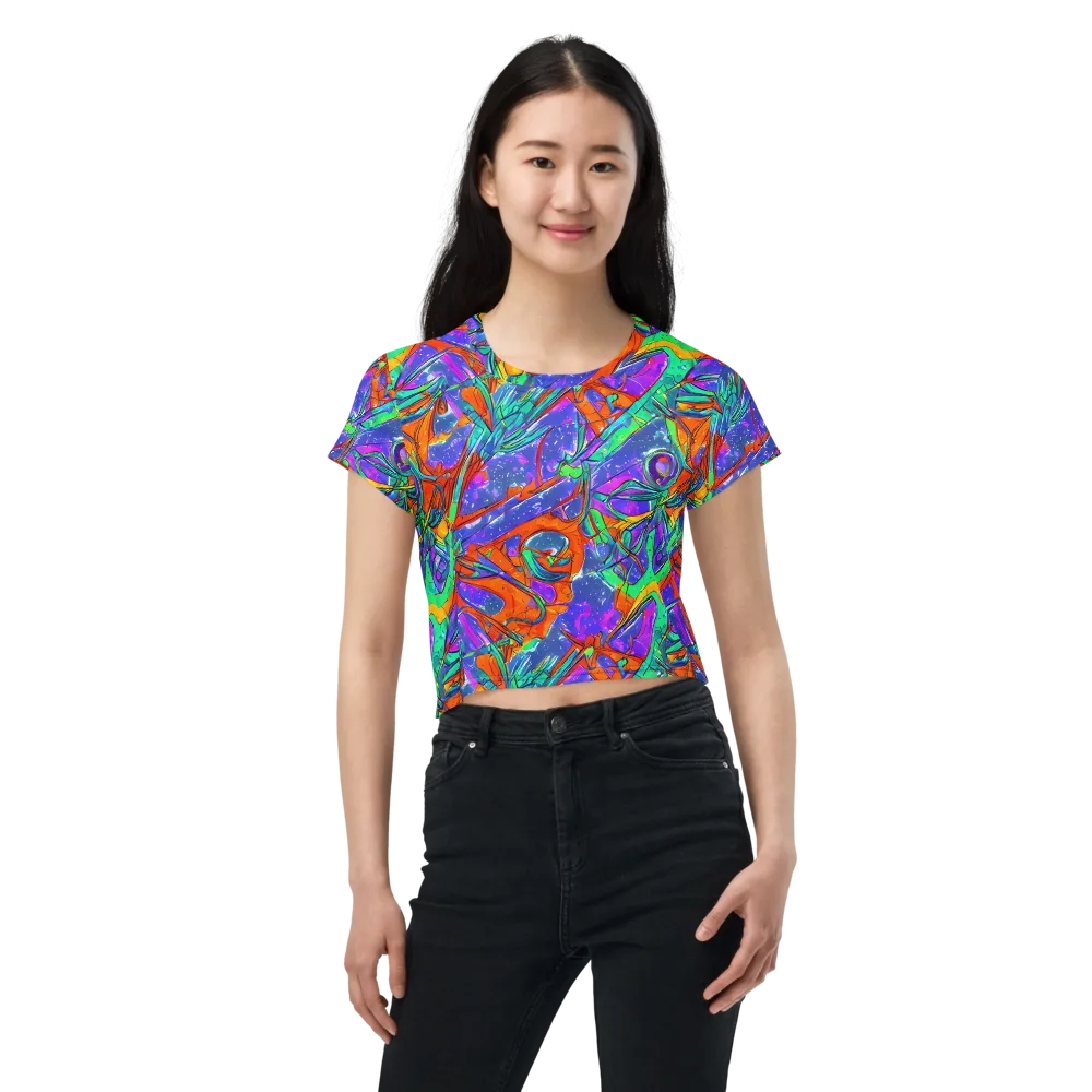 Hypercolor Splash on Crop Tee — Front