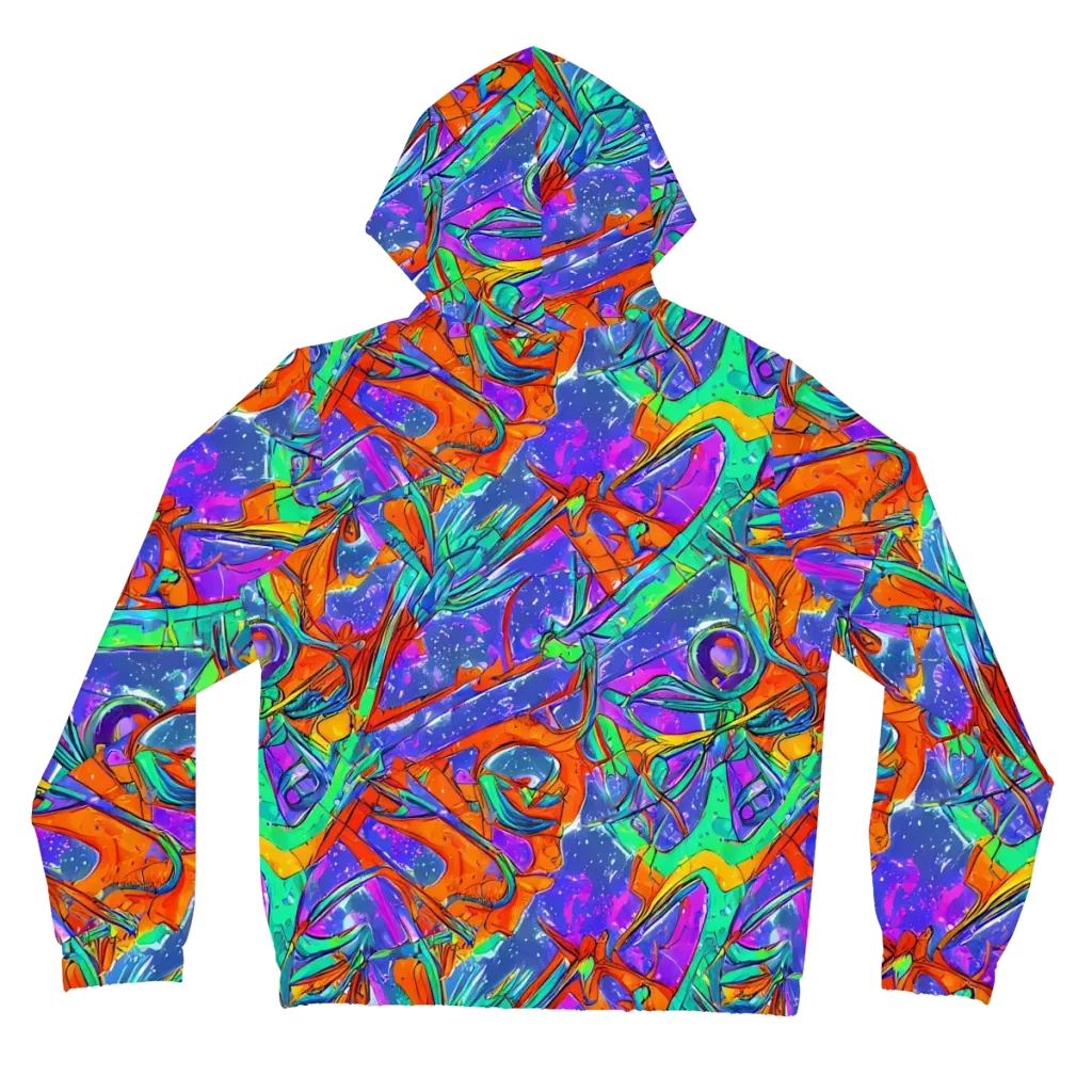 Hypercolor Splash on Women's Full-Zip Hoodie — Back