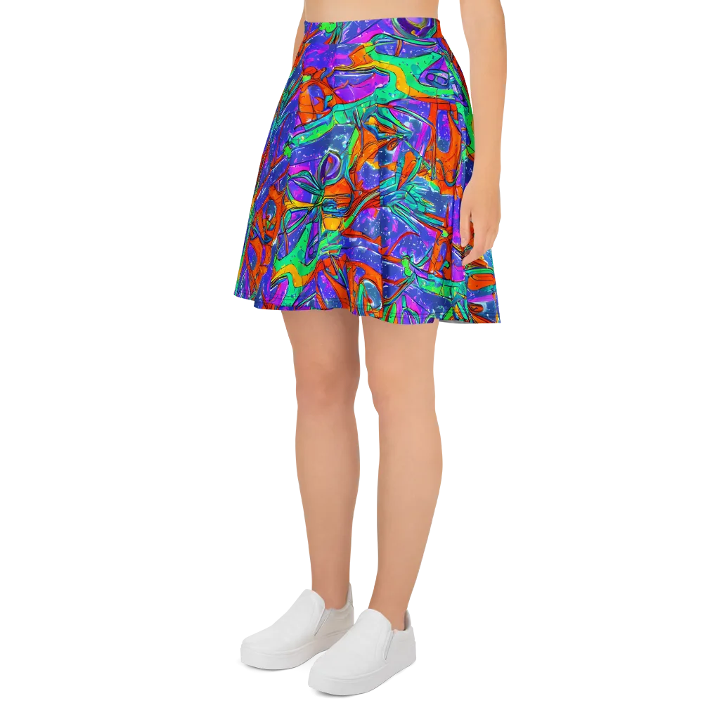 Hypercolor Splash on Skater Skirt — Left