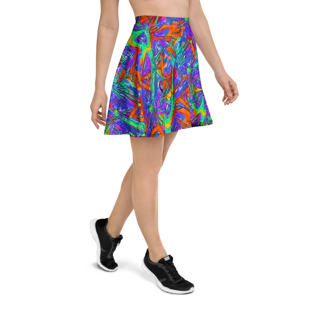 Hypercolor Splash on Skater Skirt — Right
