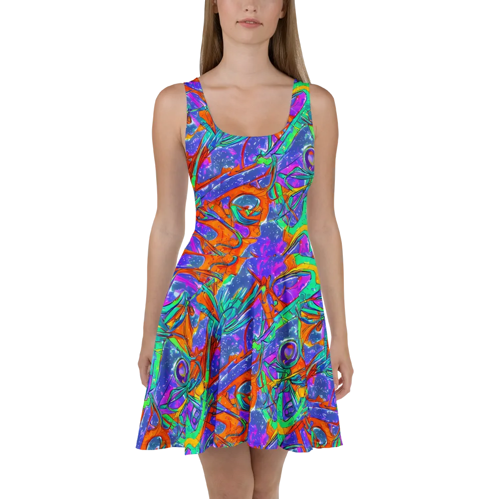 Hypercolor Splash on Skater Dress — Front