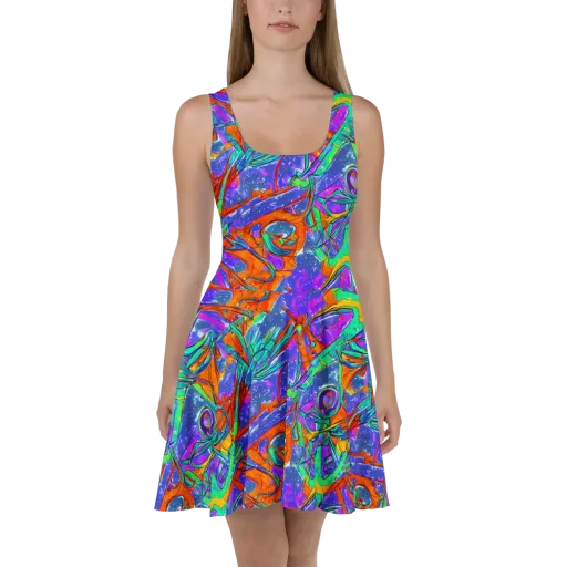 Hypercolor Splash on a Skater Dress