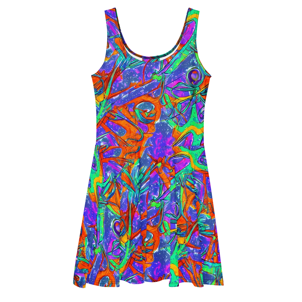 Hypercolor Splash on Skater Dress — Front