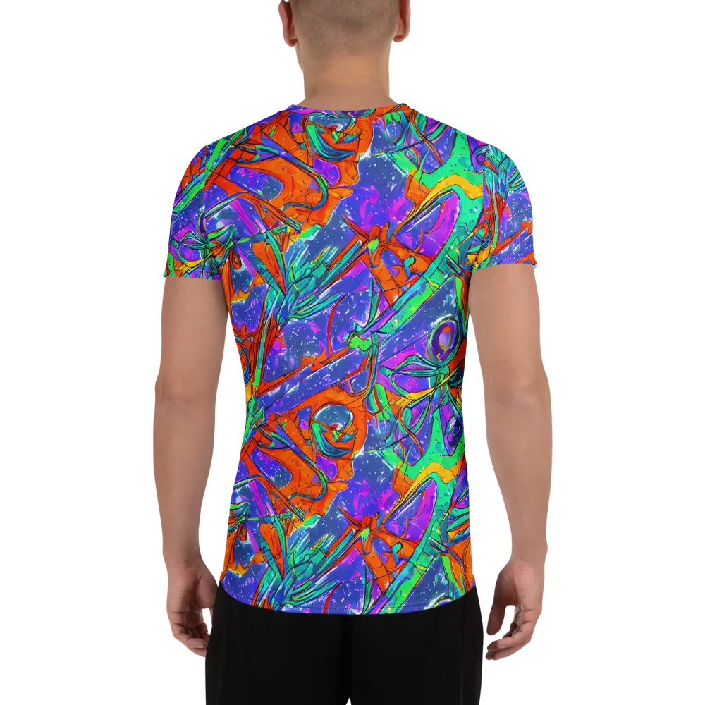 Hypercolor Splash on Men's Athletic T-Shirt — Back