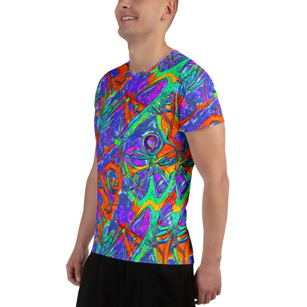 Hypercolor Splash on Men's Athletic T-Shirt — Left