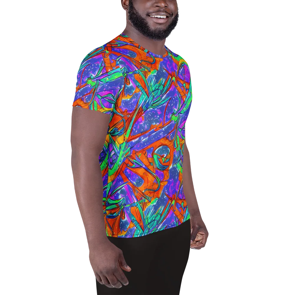 Hypercolor Splash on Men's Athletic T-Shirt — Right