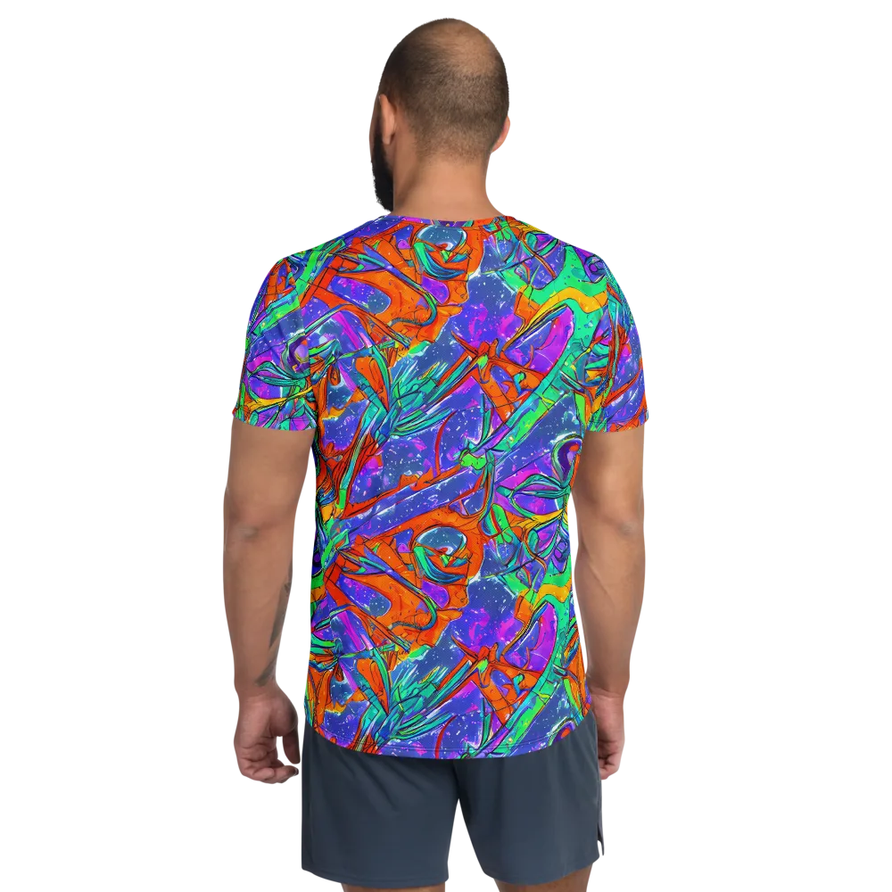 Hypercolor Splash on Men's Athletic T-Shirt — Back