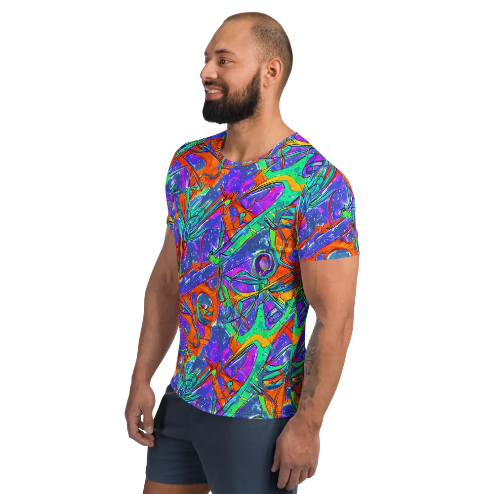Hypercolor Splash on Men's Athletic T-Shirt — Left