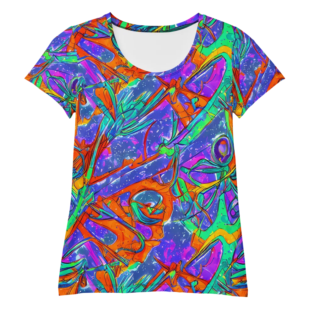 Hypercolor Splash on Women's Athletic T-Shirt — Front