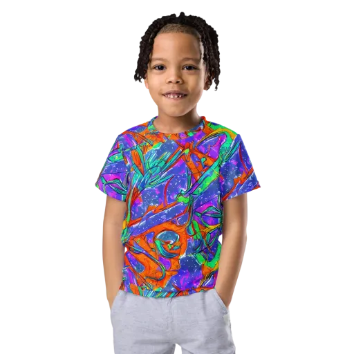 Hypercolor Splash on a Kids Crew Neck T-Shirt