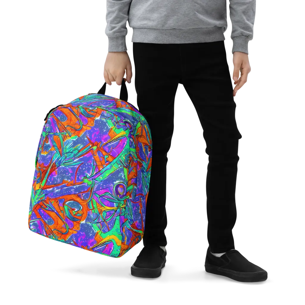 Hypercolor Splash on Minimalist Backpack — Zoomed-in